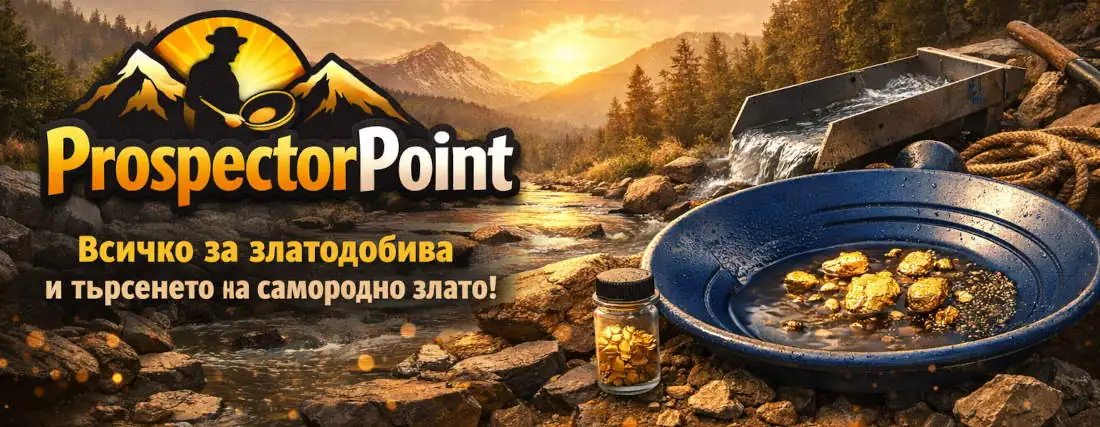 Промиване на речен нанос с леген в търсене на златинки